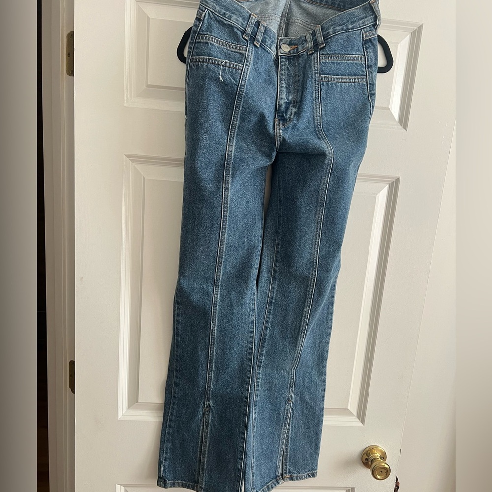 Pull & Bear split hem denim